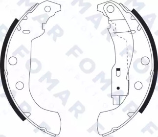 Комлект тормозных накладок FOMAR Friction FO 9103